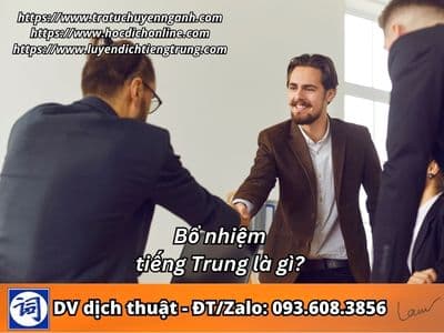 Bổ nhiệm tiếng Trung là gì?