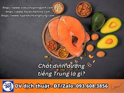 Chất dinh dưỡng tiếng Trung là gì?