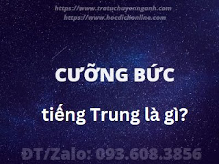 https://tratuchuyennganh.com "Cưỡng bức" tiếng Trung là gì?