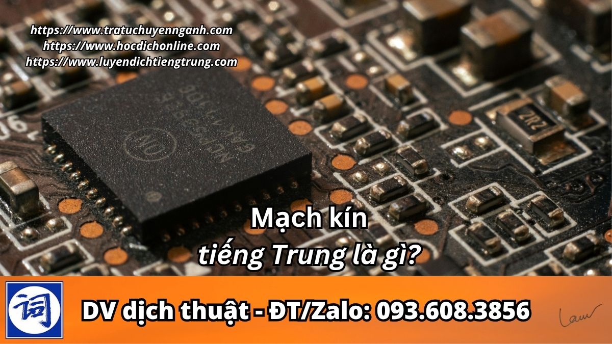 Mạch kín tiếng Trung là gì?