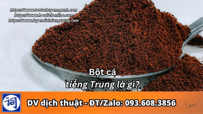 Bột cá tiếng Trung là gì?
