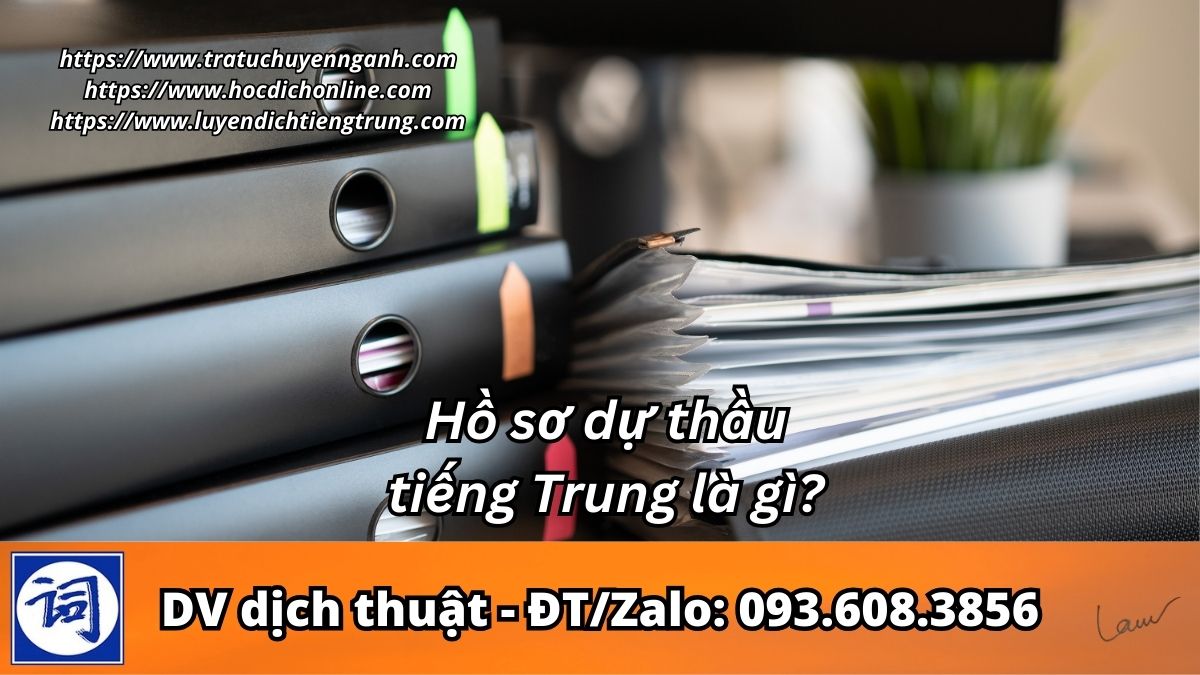 Hồ sơ dự thầu tiếng Trung là gì?