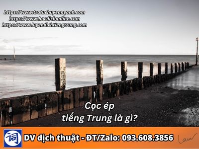 Cọc ép tiếng Trung là gì?