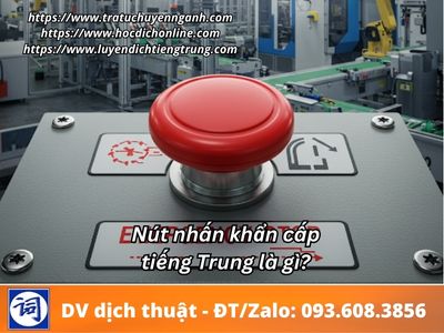 Nút nhấn khẩn cấp tiếng Trung là gì? 12 Nút nhấn khẩn cấp tiếng Trung là gì?