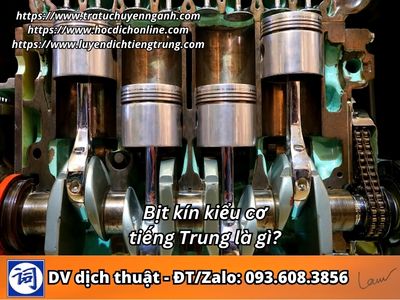 Bịt kín kiểu cơ tiếng Trung là gì?