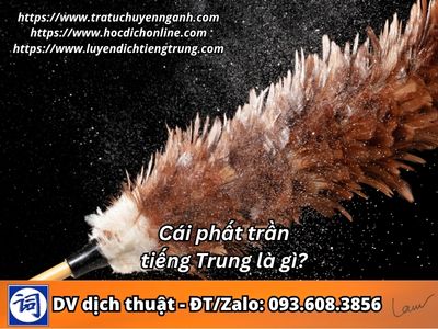 Cái phất trần tiếng Trung là gì?