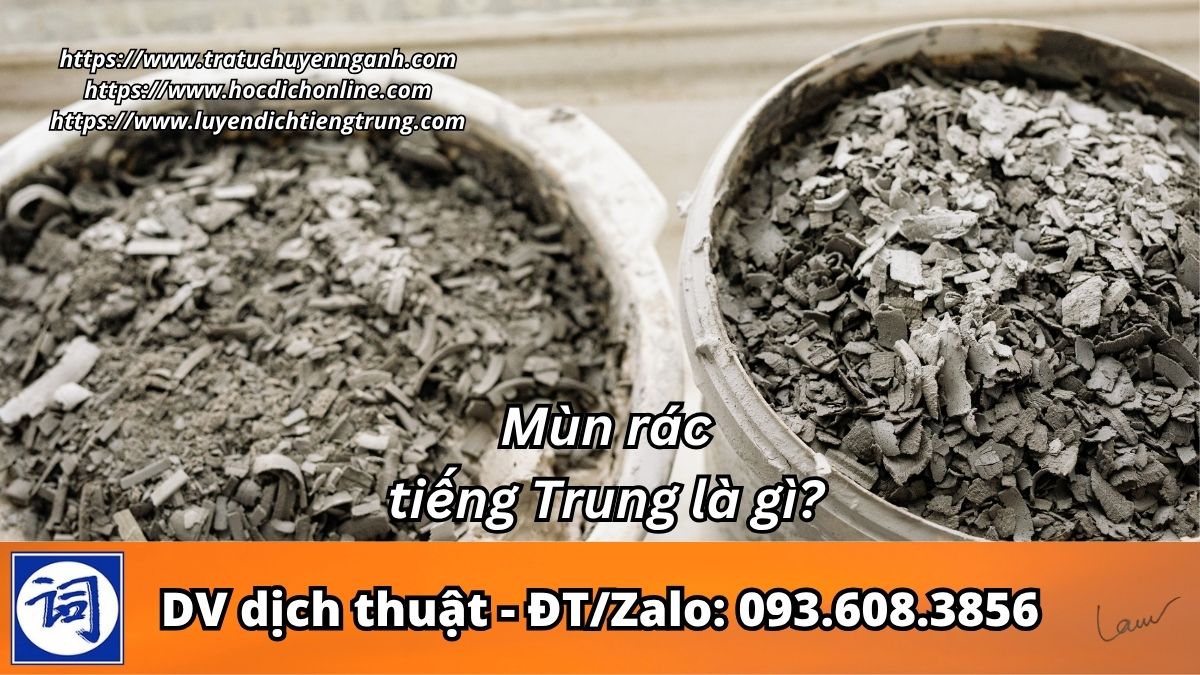 Mùn rác tiếng Trung là gì? 1 Mùn rác tiếng Trung là gì?