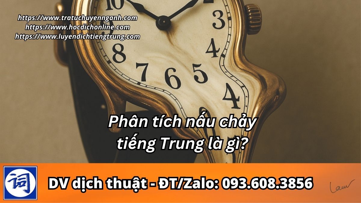 Phân tích nấu chảy tiếng Trung là gì?