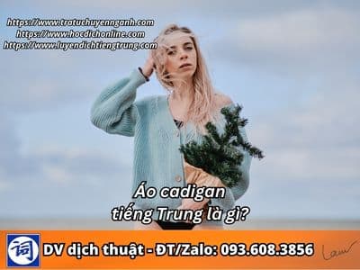 Áo cadigan tiếng Trung là gì?