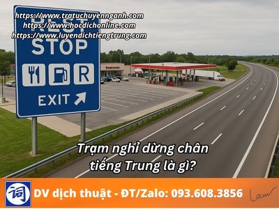 Trạm nghỉ dừng chân tiếng Trung là gì? 1 Trạm nghỉ dừng chân tiếng Trung là gì?