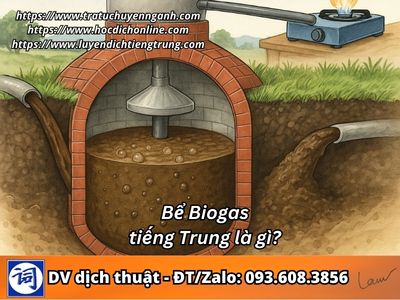 Bể biogas tiếng Trung là gì? 11 Bể biogas tiếng Trung là gì?