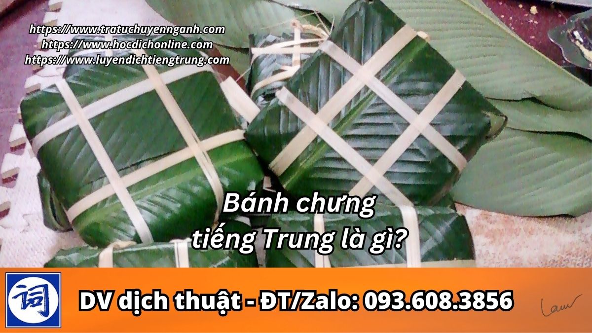 Bánh chưng-bánh tét tiếng Trung là gì? 1 Bánh chưng-bánh tét tiếng Trung là gì?