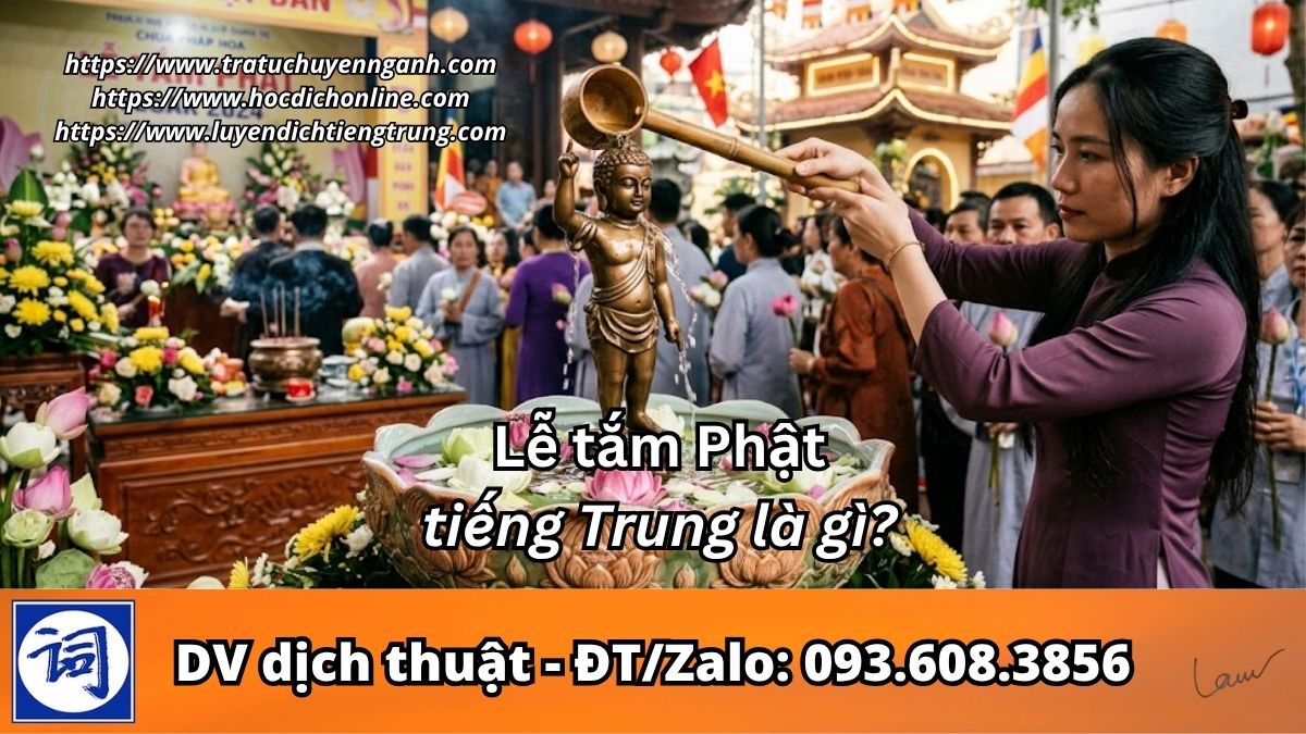 Lễ tắm Phật tiếng Trung là gì?