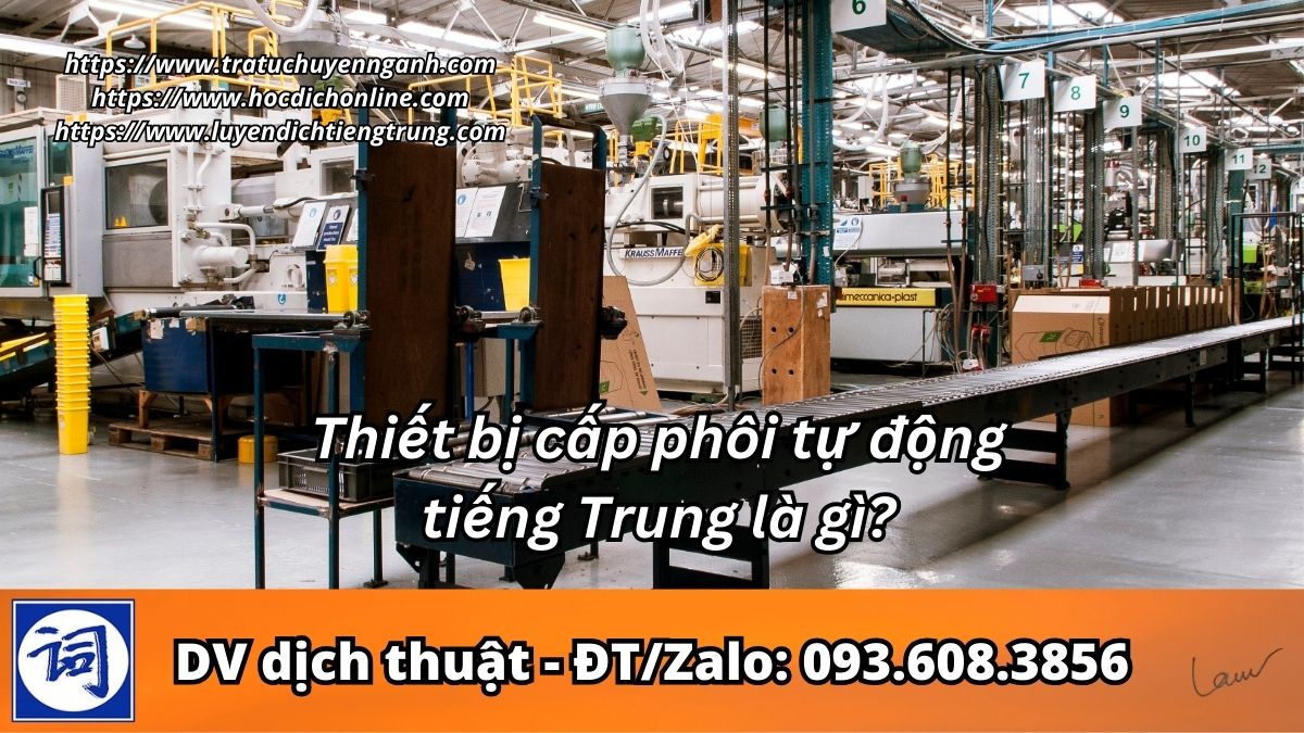 Thiết bị cấp phôi tự động tiếng Trung là gì?