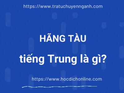 Hãng tàu tiếng Trung là gì?