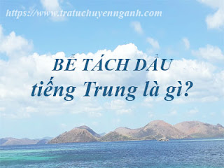 Bể tách dầu tiếng Trung là gì?