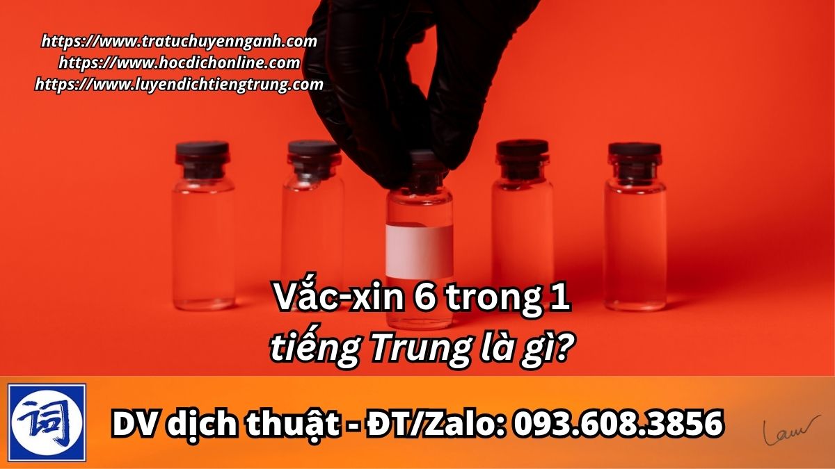 Vắc-xin 6 trong 1 tiếng Trung là gì?