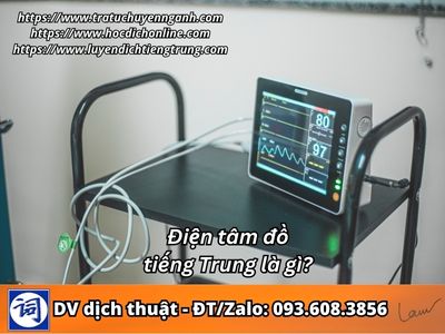 Điện tâm đồ tiếng Trung là gì?