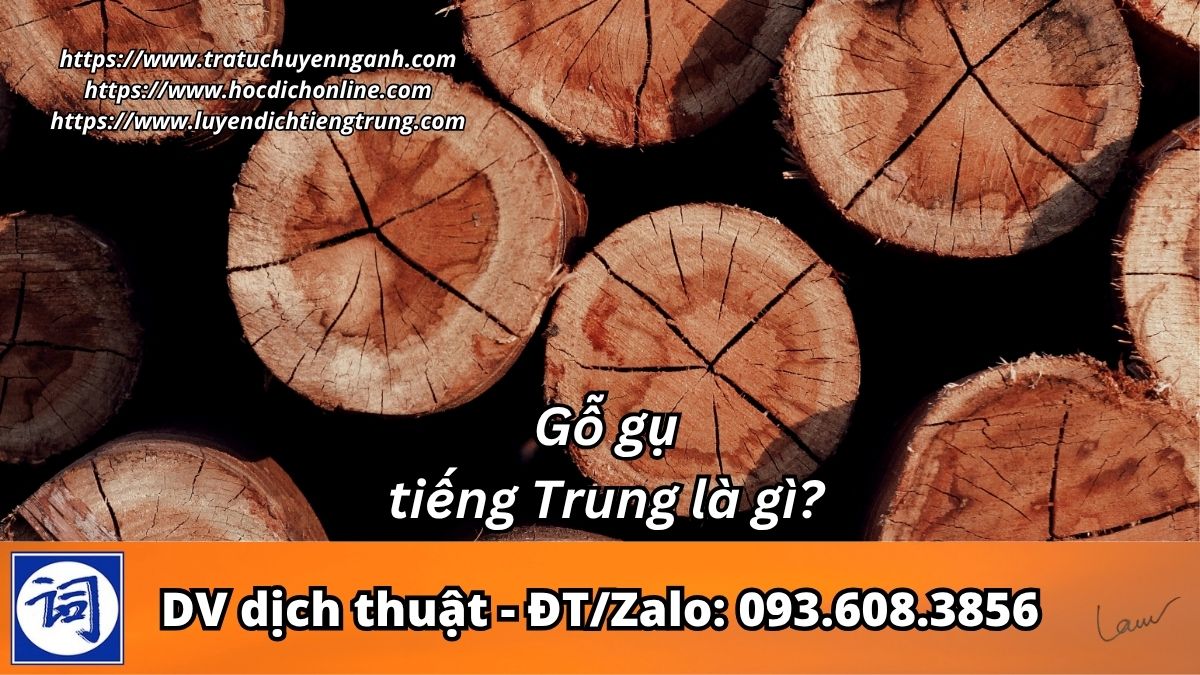 Gỗ gụ tiếng Trung là gì?