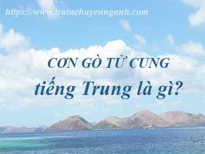 Cơn gò tử cung tiếng Trung là gì? 1 Cơn gò tử cung tiếng Trung là gì?