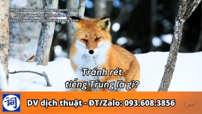Tránh rét tiếng Trung là gì?