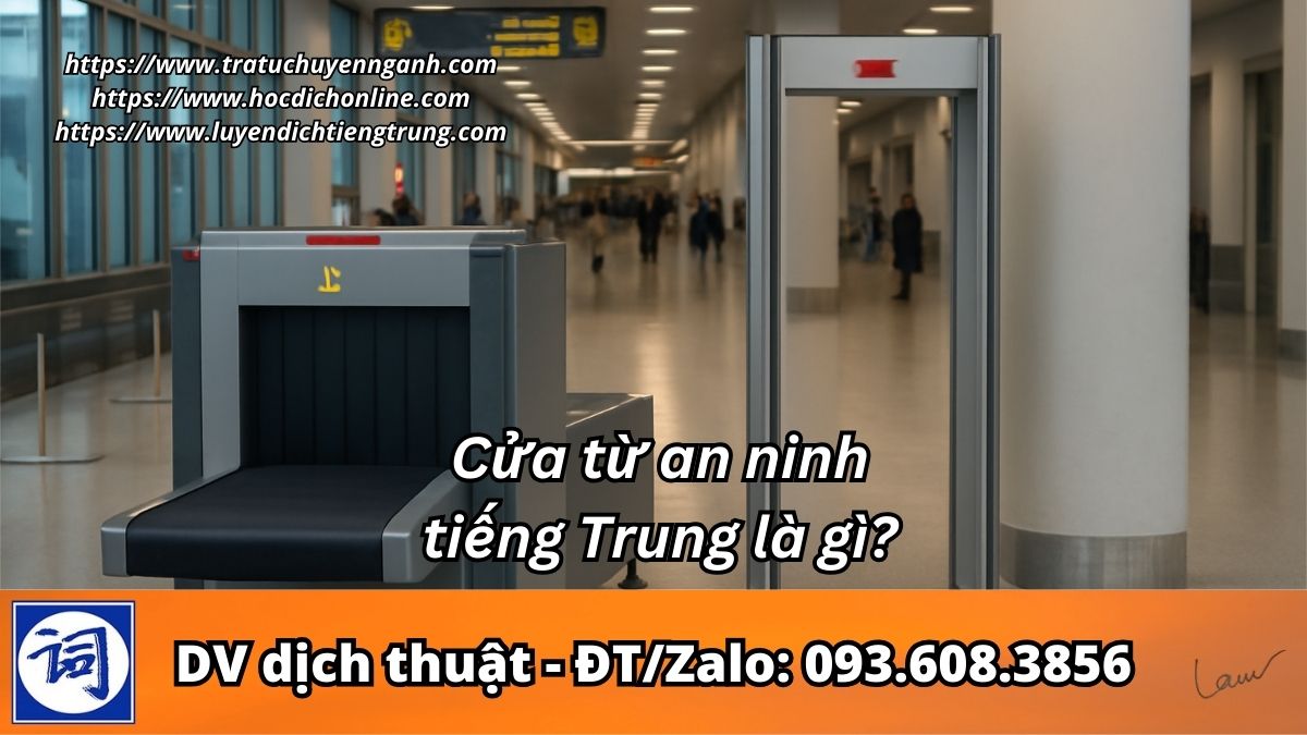 Cửa từ an ninh tiếng Trung là gì?