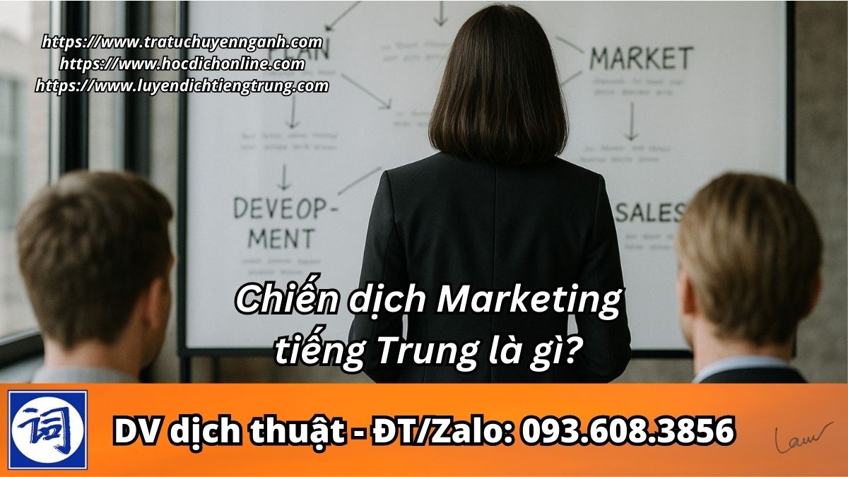 Chiến dịch Marketing tiếng Trung là gì?