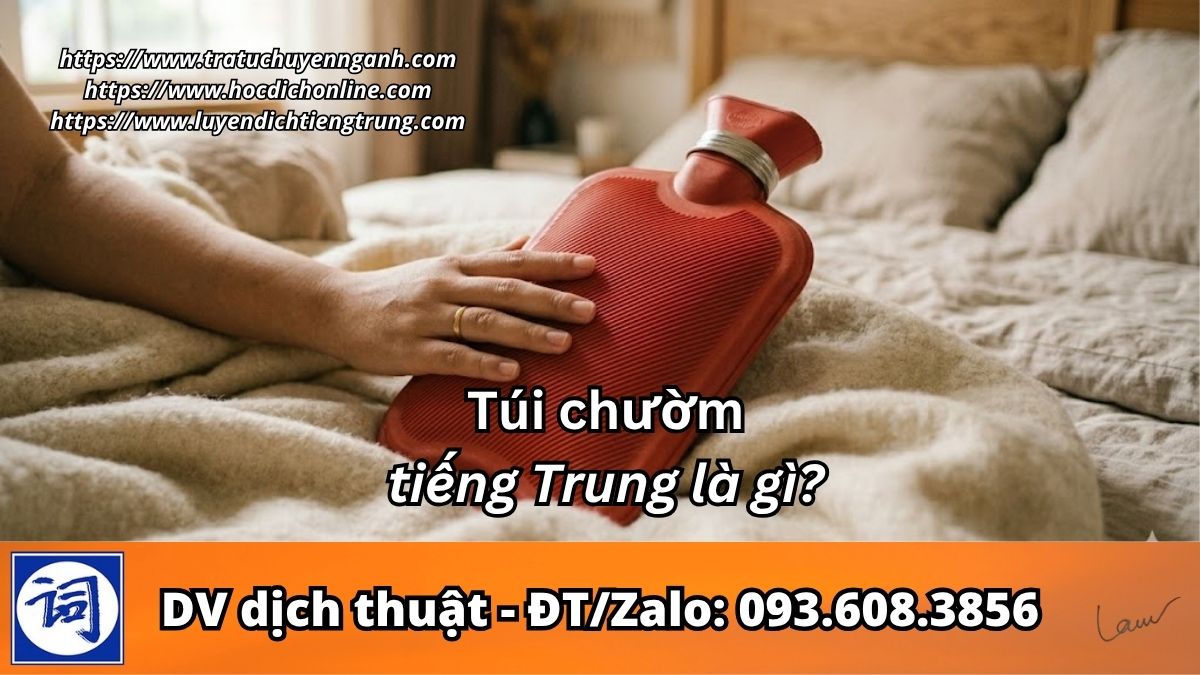 Túi chườm tiếng Trung là gì?