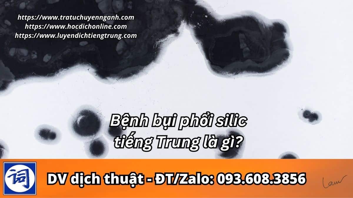 Bệnh bụi phổi silic tiếng Trung là gì?