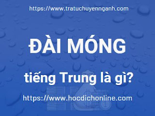 Đài móng tiếng Trung là gì? 2 Đài móng tiếng Trung là gì?