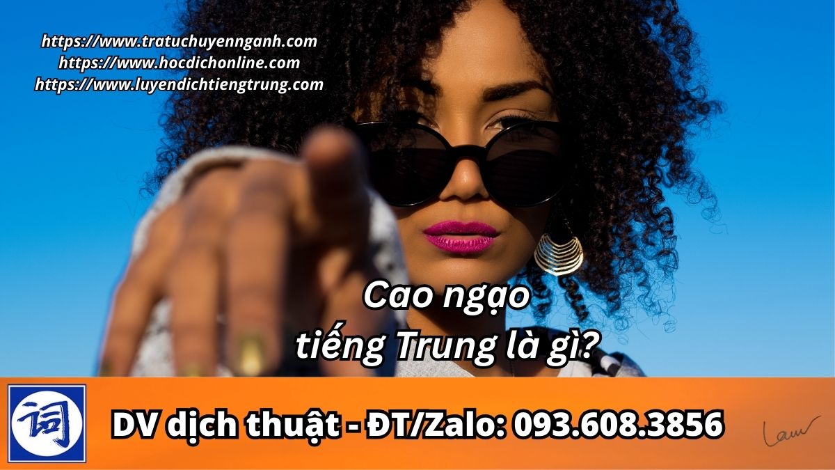 Cao ngạo tiếng Trung là gì? 1 Cao ngạo tiếng Trung là gì?