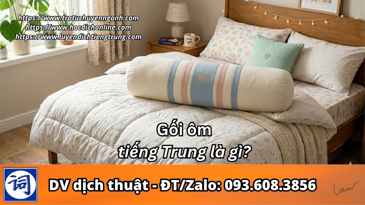 Gối ôm tiếng Trung là gì?