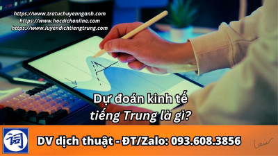 Dự đoán kinh tế tiếng Trung là gì?