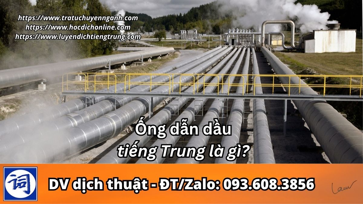 Ống dẫn dầu tiếng Trung là gì?