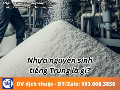 Nhựa nguyên sinh tiếng Trung là gì?