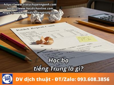 Học bạ tiếng Trung là gì? 1 Học bạ tiếng Trung là gì?