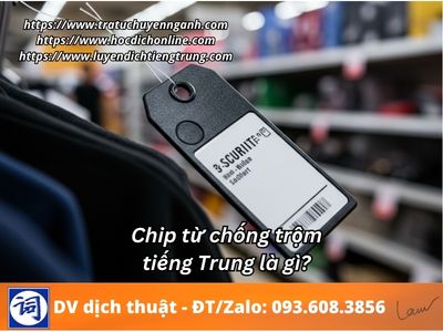 Chip từ chống trộm tiếng Trung là gì? 1 Chip từ chống trộm tiếng Trung là gì?