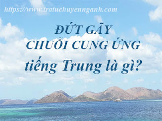 Đứt gãy chuỗi cung ứng tiếng Trung là gì?