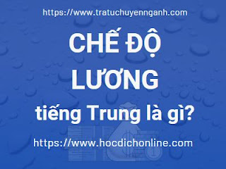 Chế độ lương tiếng Trung là gì?