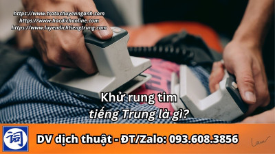 Khử rung tim tiếng Trung là gì?