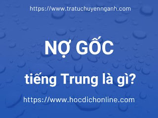 Nợ gốc tiếng Trung là gì?