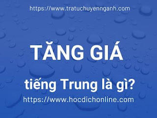 Tăng giá tiếng Trung là gì?