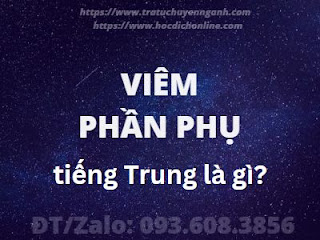 Viêm phần phụ tiếng Trung là gì?