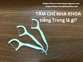 Tăm chỉ nha khoa tiếng Trung là gì?