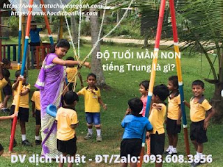 Độ tuổi mầm non tiếng Trung là gì?