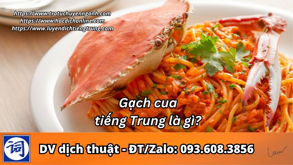 Gạch cua tiếng Trung là gì? 2 Gạch cua tiếng Trung là gì?