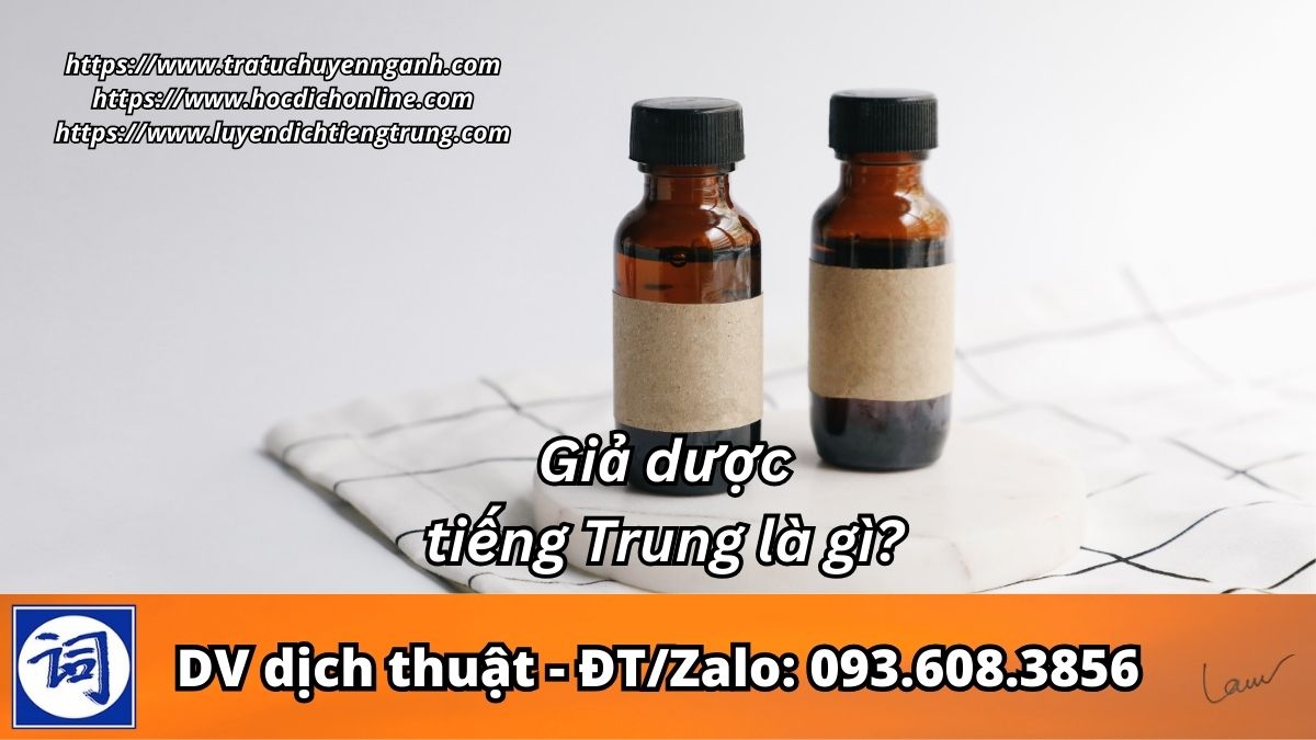 Giả dược tiếng Trung là gì?