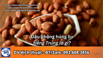 Đậu phộng húng lìu tiếng Trung là gì?