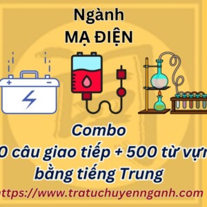 Combo 400 câu giao tiếp - 500 từ vựng ngành MẠ ĐIỆN